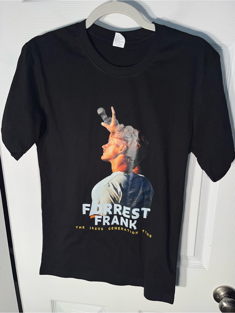 Forrest Frank 'The Jesus Generation' Tour T Shirt Small Digiprint 100% Cotton